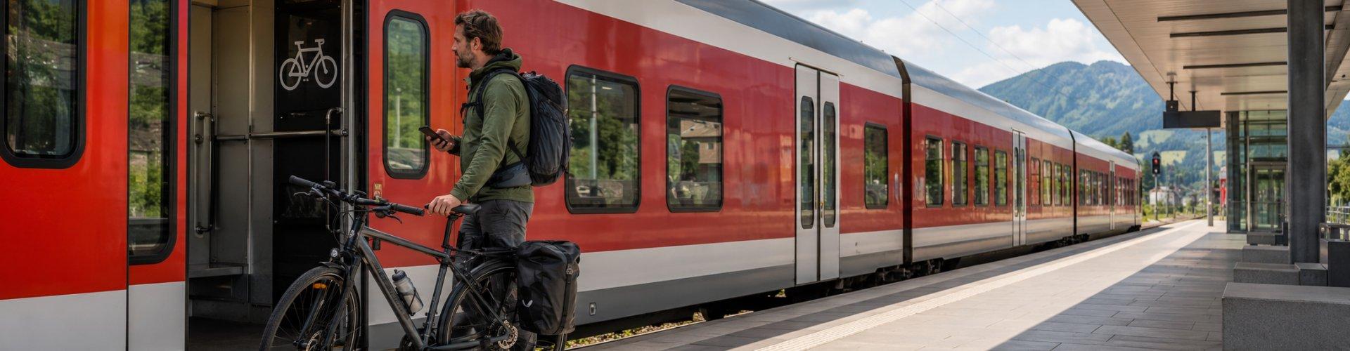 Zu sehen ist das Bild 1 zum Beitrag mit dem Thema: Fahrrad im Zug mitnehmen 2026